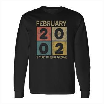 Retro Born In 2002 Limited Edition 19Th Bday 19 Years Old Long Sleeve T-Shirt | Favorety DE