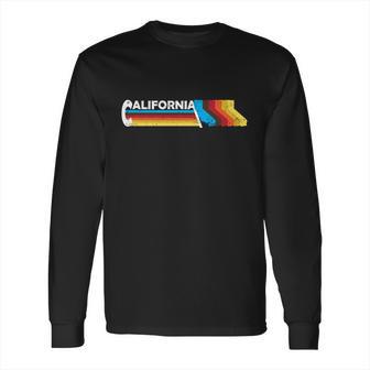 Retro California Colorful Logo Long Sleeve T-Shirt | Favorety AU