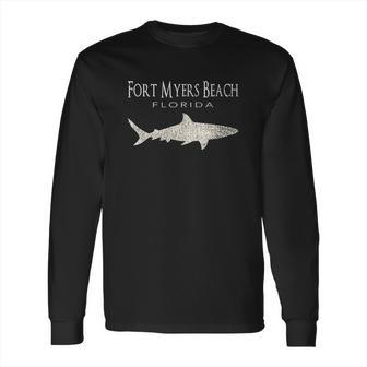 Retro Fort Myers Beach Fl Shark Long Sleeve T-Shirt | Favorety CA