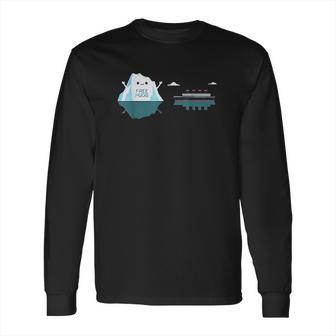 Retro Funny Iceberg Free Hug Long Sleeve T-Shirt | Favorety UK