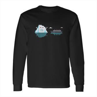 Retro Funny Titanic Cruise Ship Iceberg Long Sleeve T-Shirt | Favorety