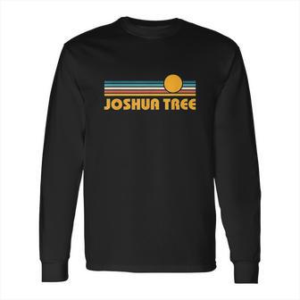 Retro Joshua Tree National Park Sunset Long Sleeve T-Shirt | Favorety