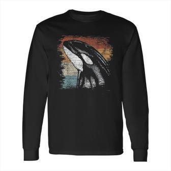 Retro Killer Whale Vintage Long Sleeve T-Shirt | Favorety AU