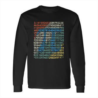 Retro Pi Math Vintage Nerd Mathematician Gift Long Sleeve T-Shirt | Favorety UK