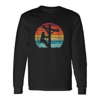 Retro Style Electric Cable Lineman Long Sleeve T-Shirt | Favorety DE