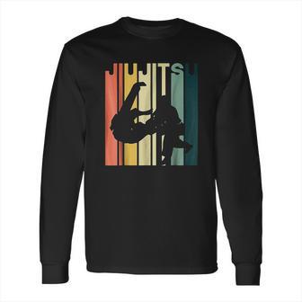 Retro Vintage Bjj Martial Arts Jiu Jitsu Long Sleeve T-Shirt | Favorety CA