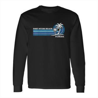 Retro Vintage Family Vacation Florida Fort Myers Beach Long Sleeve T-Shirt | Favorety CA