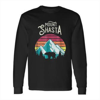 Retro Vintage Mount Shasta California Mountains Bear Long Sleeve T-Shirt | Favorety UK