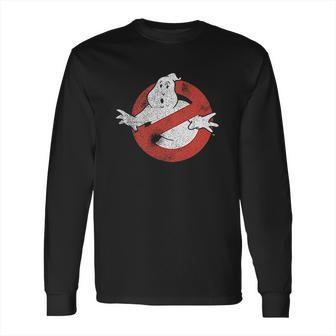 Ripple Junction Ghostbusters Distressed No Ghost No Type Long Sleeve T-Shirt | Favorety UK