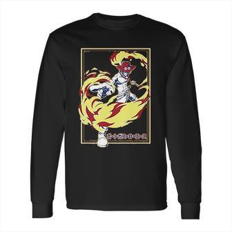 Ripple Junction One Piece Adult Ace With Fire Heavy Weight Long Sleeve T-Shirt | Favorety DE