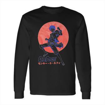 Ripple Junction One Piece Luffy D Monkey Pose Adult Long Sleeve T-Shirt | Favorety AU