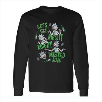 Ripple Junction Rick And Morty Riggity Riggity Wrecked Long Sleeve T-Shirt | Favorety DE