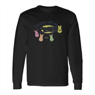 Rivebella Hanging With My Peeps Easter Little Long Sleeve T-Shirt | Favorety