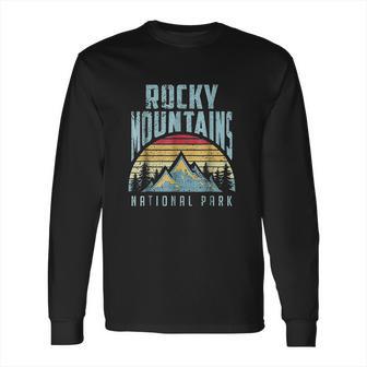 Rocky Mountains National Park Colorado Vintage Retro Long Sleeve T-Shirt | Favorety