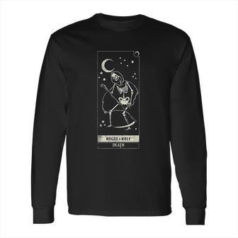 Rogue Wolf Death Retro Dark Symbol Ghoulish Goth Lover Gift Long Sleeve T-Shirt | Favorety CA