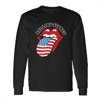 Rolling Stones Usa Tongue Long Sleeve T-Shirt | Favorety