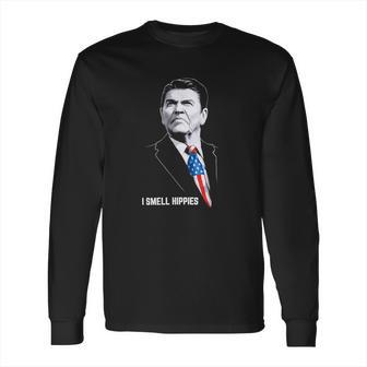 Ronald Reagan I Smell Hippies Shirt Long Sleeve T-Shirt | Favorety DE