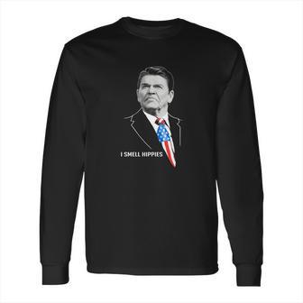 Ronald Reagan I Smell Hippies T-Shirt Long Sleeve T-Shirt | Favorety DE