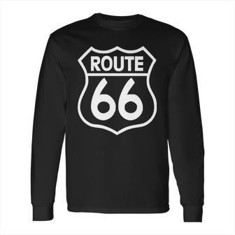 Route 66 Stampa Bianca Starda America Sport T-Shirt Long Sleeve T-Shirt | Favorety