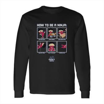 Ryans World How To Be A Ninja Skills Boys Long Sleeve T-Shirt | Favorety UK