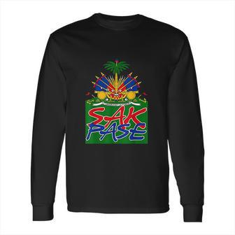 Sak Pase Cute Haitian Creole Pride Gift Long Sleeve T-Shirt | Favorety UK