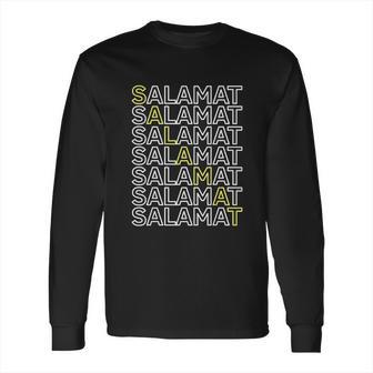 Salamat Filipino Tagalog Pinoy Pinay Long Sleeve T-Shirt | Favorety UK