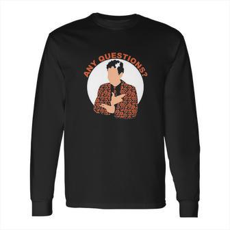 Saturday Night Live David S Pumpkins Any Questions Black Long Sleeve T-Shirt | Favorety AU