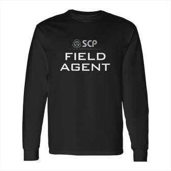 Scp Foundation Field Agent Design On Back Long Sleeve T-Shirt | Favorety DE