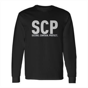 Scp Secure Contain Protect Youth Long Sleeve T-Shirt | Favorety