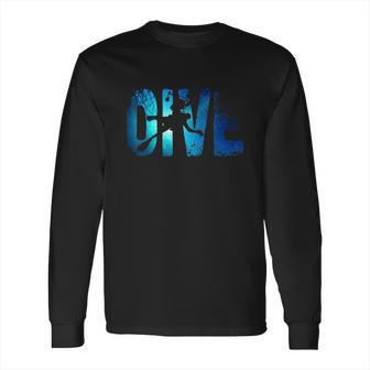 Scuba Diving Divers Shadow Deep Swim Long Sleeve T-Shirt | Favorety DE