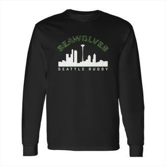 Seattle Seawolves City Skyline Long Sleeve T-Shirt | Favorety DE