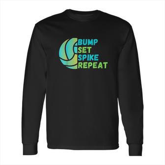 Set Spike Repeat Long Sleeve T-Shirt | Favorety AU