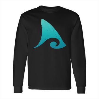 Shark Fin Ocean Wave Long Sleeve T-Shirt | Favorety