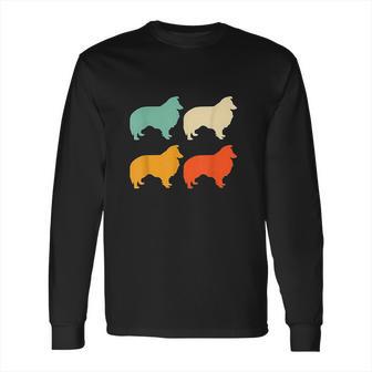 Sheltie Gift For Dog Lover Retro Sheltie Vintage Sheltie Long Sleeve T-Shirt | Favorety UK