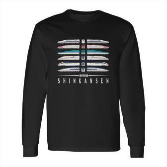 Shinkansen Bullet Train Six Pack Series Japanese Kanji Japan Long Sleeve T-Shirt | Favorety