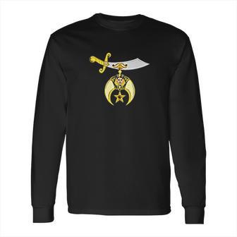 Shriners Masonic Logo Symbol Long Sleeve T-Shirt | Favorety