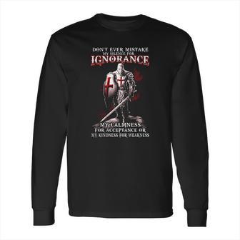 Silence For Ignorance - Knights Templar Long Sleeve T-Shirt | Favorety CA