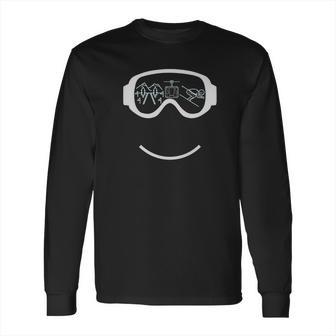 Skiing Glasses Funny Mountains Slope Skier Gift Tee Long Sleeve T-Shirt | Favorety CA