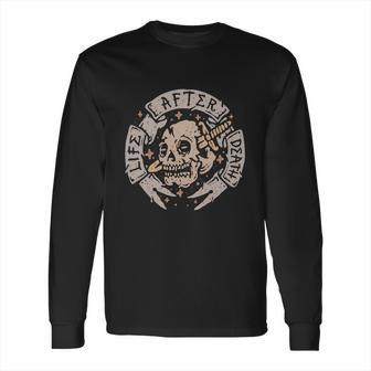 Skull And The Dagger Blade Old Stamp Long Sleeve T-Shirt | Favorety