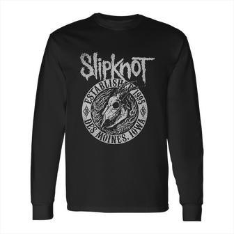 Slipknot Goat Flames Long Sleeve T-Shirt | Favorety