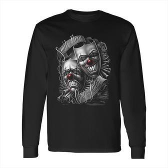 Smile Now Cry Later Drama Lowrider Chicano Art David Gonzales Dga Long Sleeve T-Shirt | Favorety DE