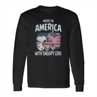 Snoopy America Long Sleeve T-Shirt | Favorety