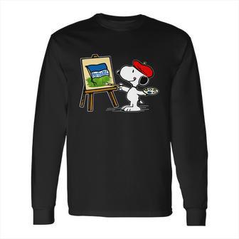 Snoopy Drawing Hertha Bsc Long Sleeve T-Shirt | Favorety AU