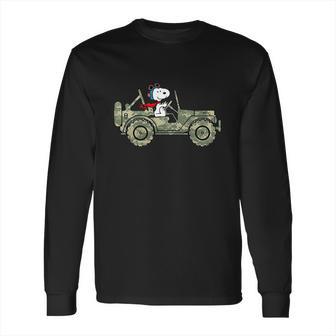 Snoopy Jeep Long Sleeve T-Shirt | Favorety AU