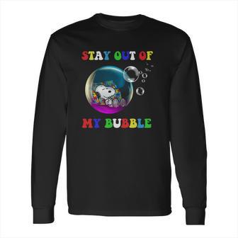 Snoopy Sleeping Stay Out Of My Bubble Long Sleeve T-Shirt | Favorety UK