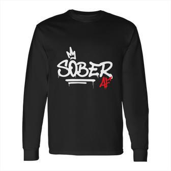 Sober Af Graffiti Long Sleeve T-Shirt | Favorety