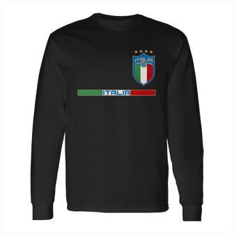 Soccer Team Championship Italia Italy Logo Long Sleeve T-Shirt | Favorety