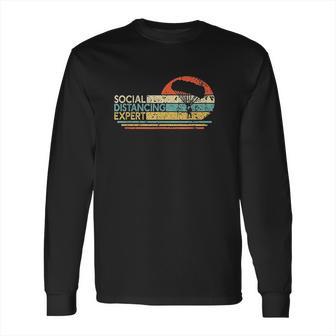 Social Distancing Expert Skydiving Vintage Long Sleeve T-Shirt | Favorety CA