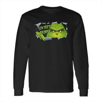 Social Distancing Six Feet People Funny Long Sleeve T-Shirt | Favorety UK