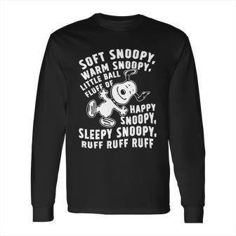 Soft Snoopy Warn Snoopy Happy Snoopy Long Sleeve T-Shirt | Favorety CA